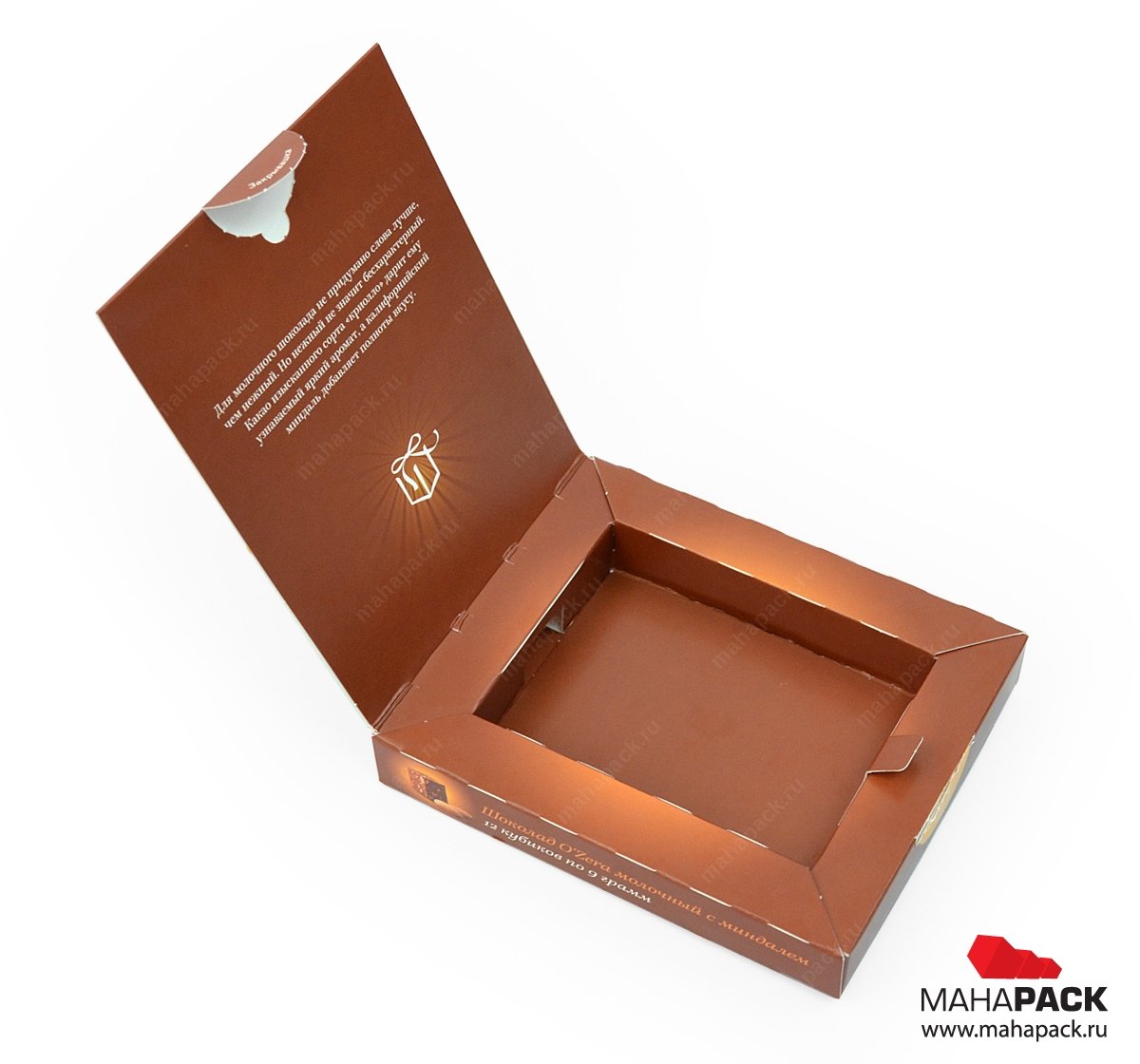 Картонная коробка-книжка для конфет под заказ