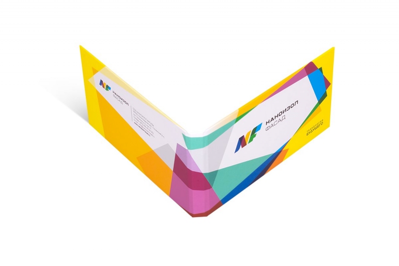 Изготовление папки с логотипом под образцы продукции в Москве, производство на заказ