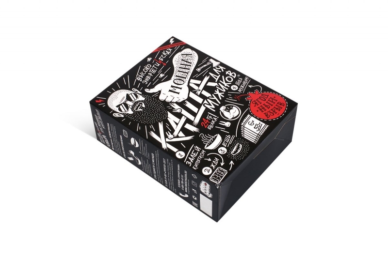 Картонная коробка для каши — ласточкин хвост в Москве, производство на заказ