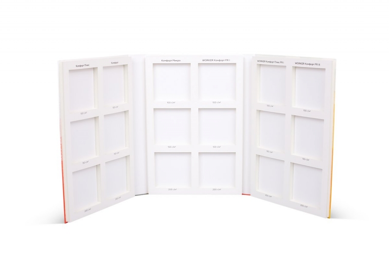 Папка для образцов продукции в Москве, производство на заказ