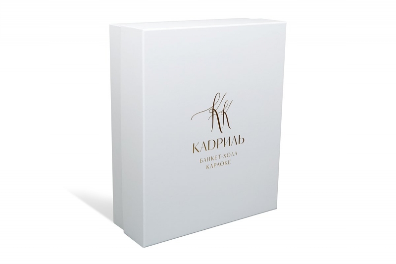 Фирменная коробка крышка-дно под банные принадлежности в Москве, производство на заказ