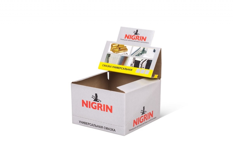 Коробка-презентер из МГК для автохимии в Москве, производство на заказ