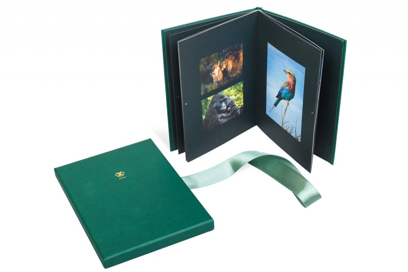 Кашированный футляр для книги с логотипом в Москве, производство на заказ