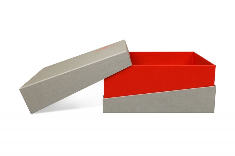 Кашированная коробка крышка-дно с внутренним бортом и обечайкой в Москве, производство на заказ