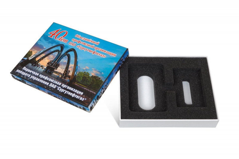 Кашированная коробка с поролоновым ложементом в Москве, производство на заказ