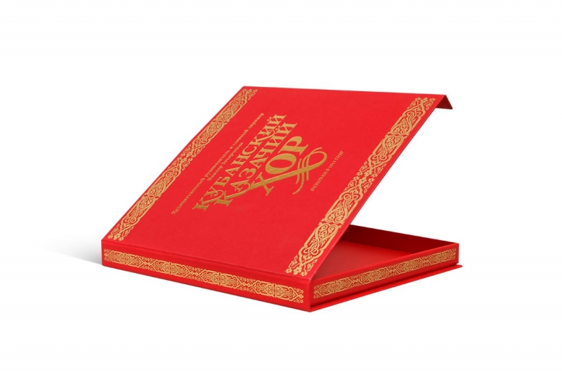 Подарочная коробка с клапаном на магните в Москве, производство на заказ