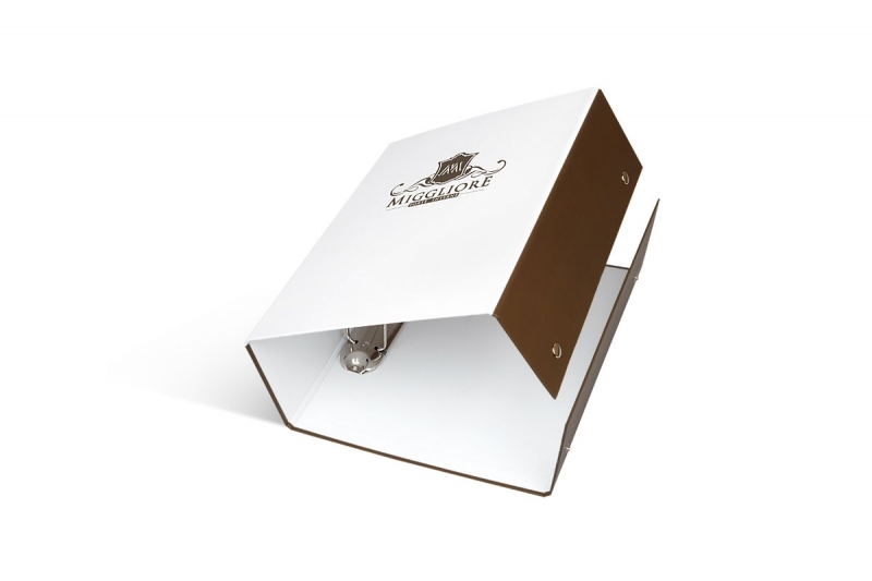 Папка с кольцевым механизмом на клепках в Москве, производство на заказ