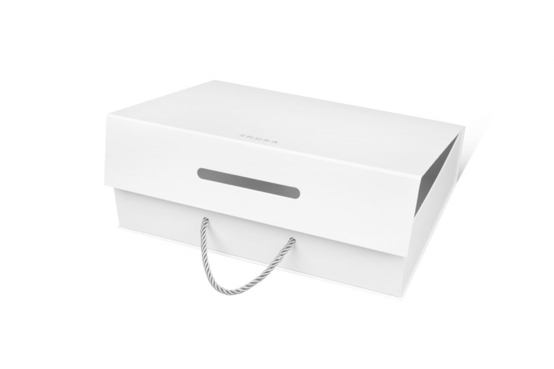 Коробка-чемодан с веревочной ручкой в Москве, производство на заказ