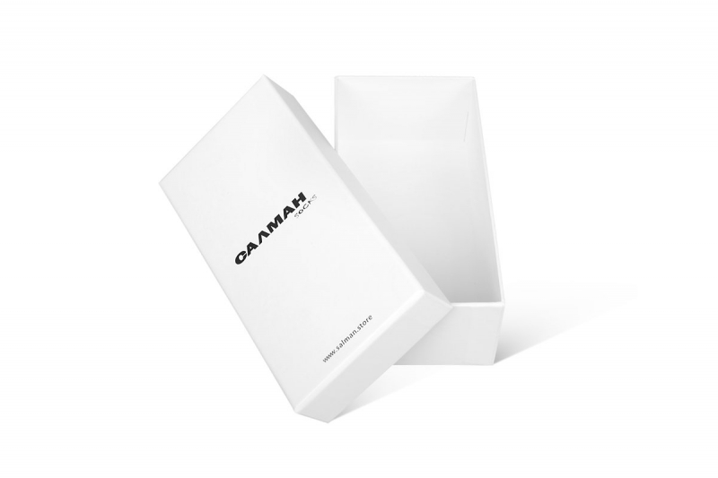 Фирменная коробка крышка-дно под текстиль в Москве, производство на заказ