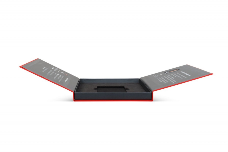 Кашированная коробка-книжка со створками — Альфабанк в Москве, производство на заказ