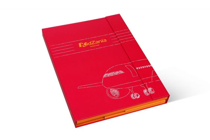 Папка с кардхолдером и карманами для документов — Kidzania в Москве, производство на заказ