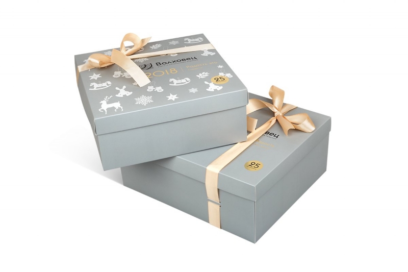 Набор новогодних коробок в Москве, производство на заказ