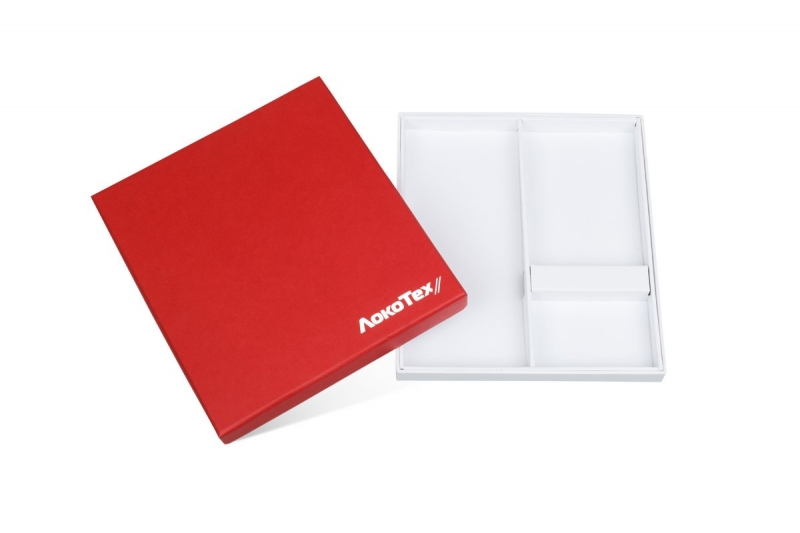 Фирменная кашированная коробка в Москве, производство на заказ