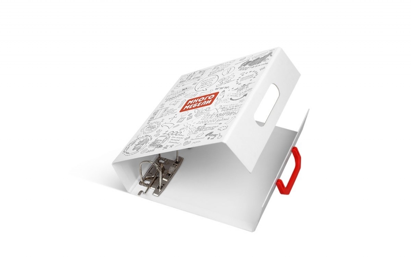 Папка для образцов продукции с пластиковой ручкой в Москве, производство на заказ