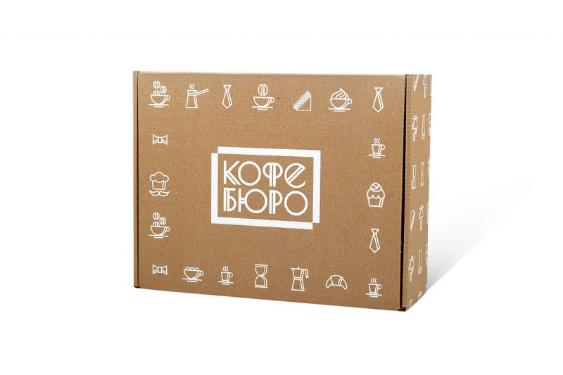 Коробка-самолет под чай и кофе с печатью в Москве, производство на заказ