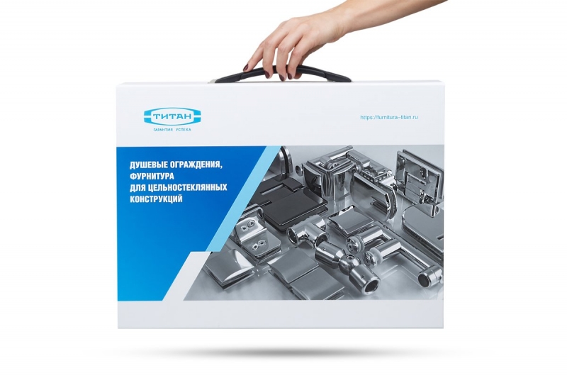 Кашированный чемодан с пластиковой ручкой в Москве, производство на заказ