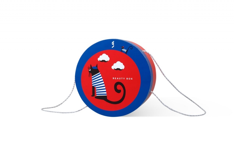 Кашированная круглая коробка с логотипом в Москве, производство на заказ