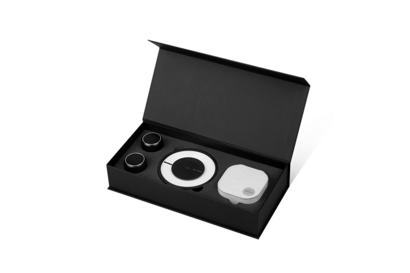 Кашированная коробка на магните под блютуз-колонку		 в Москве, производство на заказ