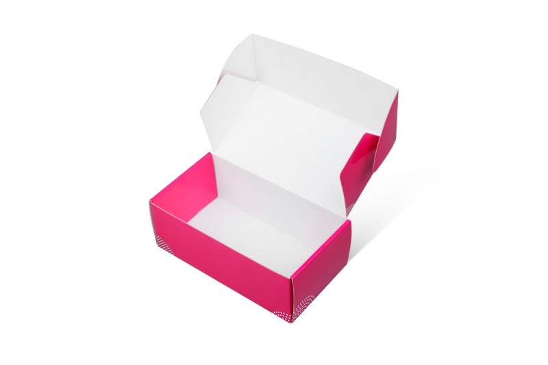 Коробка-самолет из МГК для магазина “Подружка” в Москве, производство на заказ