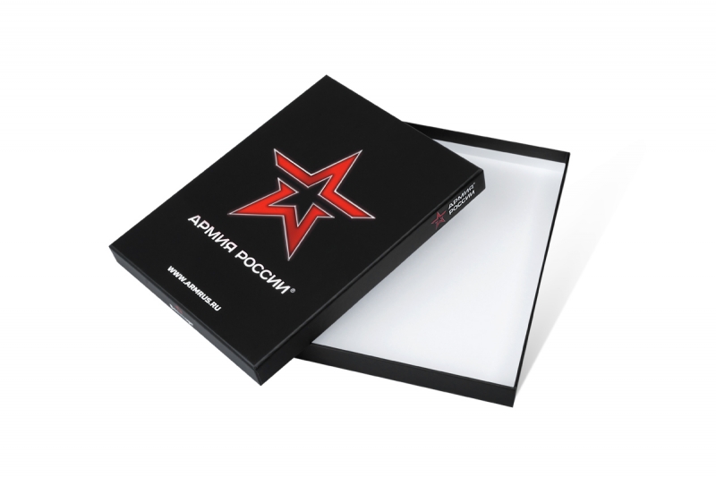 Коробка крышка-дно под футболку в Москве, производство на заказ