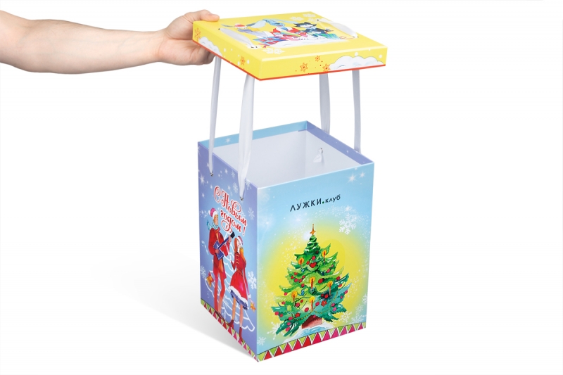 Подарочная коробка на Новый Год в Москве, производство на заказ