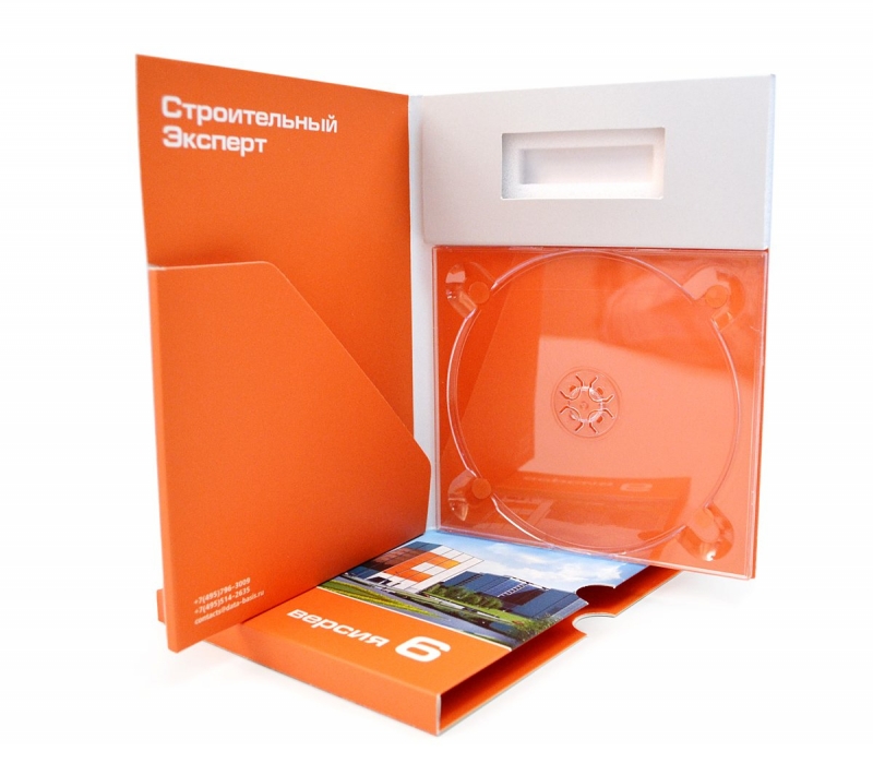 Флэш-пак для электронного ключа, диска и буклета в Москве, производство на заказ