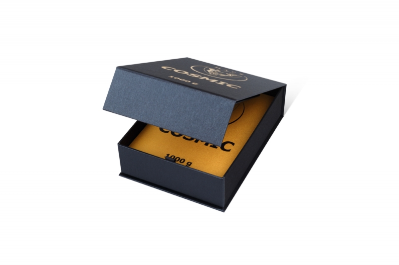 Кашированная коробка для драгоценных металлов в Москве, производство на заказ