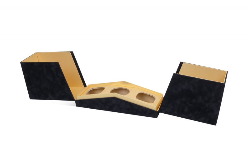Бархатная коробка под презентационные образцы в Москве, производство на заказ