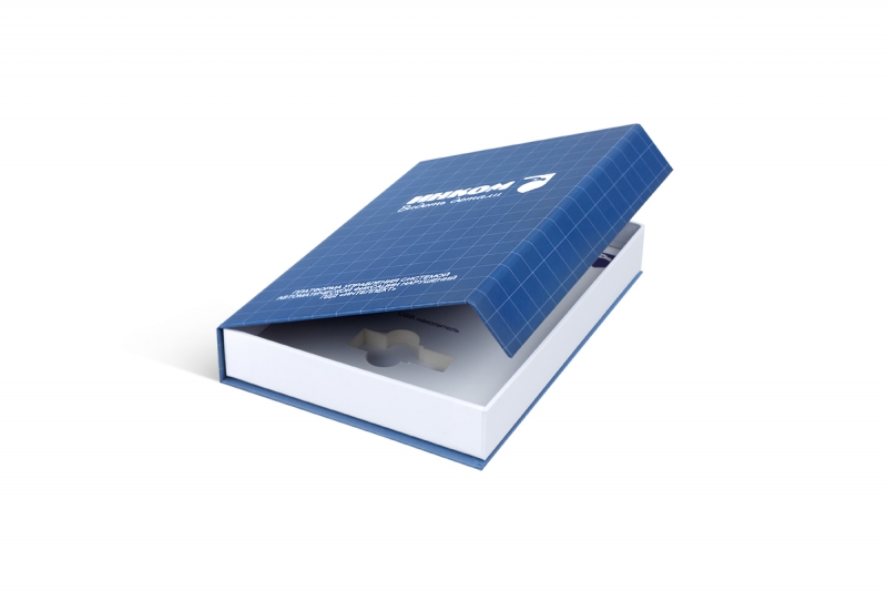 Коробка на магнитном клапане для программного обеспечения  в Москве, производство на заказ