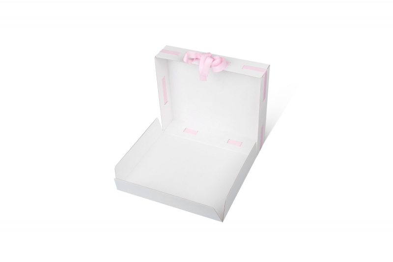 Самосборная коробка для текстиля в Москве, производство на заказ