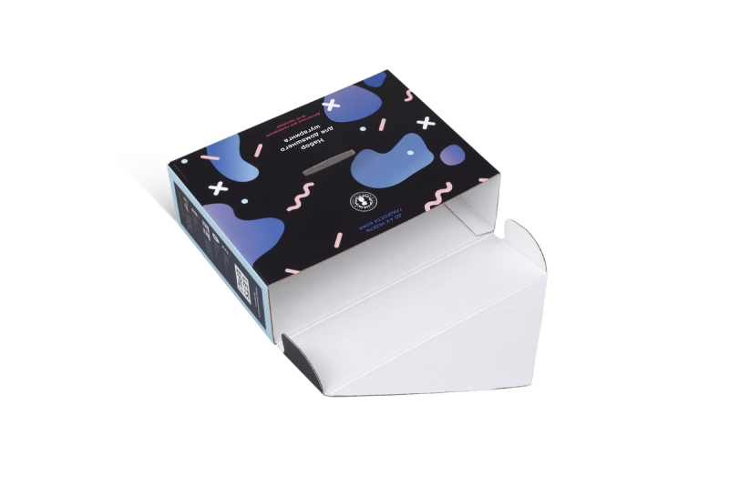 Коробка из МГК для набора домашнего шугаринга в Москве, производство на заказ