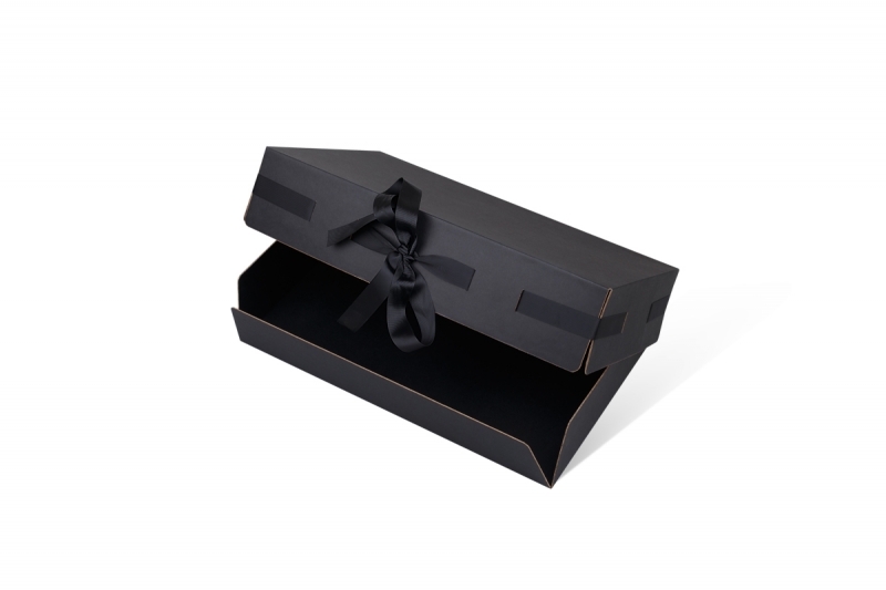 Самосборная коробка на лентах в Москве, производство на заказ