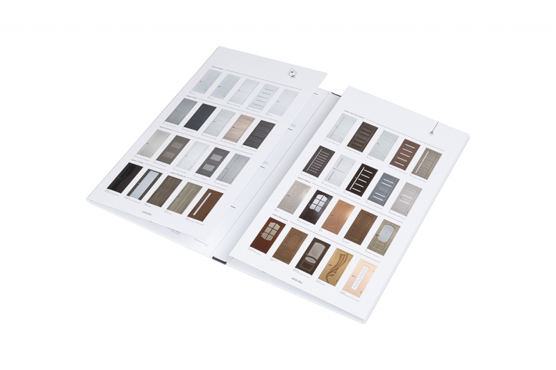 Кашированная папка под образцы материала в Москве, производство на заказ