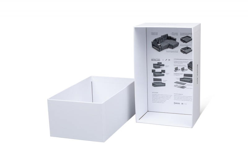 Индивидуальная коробка крышка-дно в Москве, производство на заказ