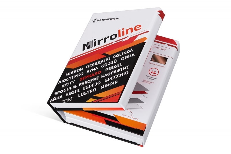 Кашированная коробка-папка для образцов в Москве, производство на заказ