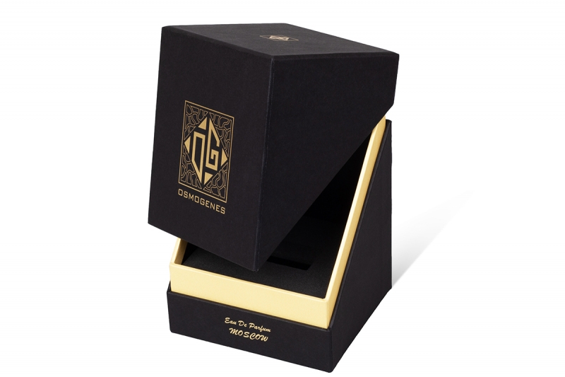 Премиальная  коробка крышка-дно под парфюм   в Москве, производство на заказ