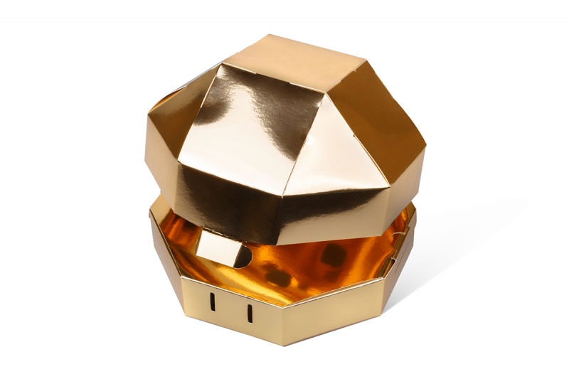 Картонная коробка-трансформер для образцов косметики в Москве, производство на заказ