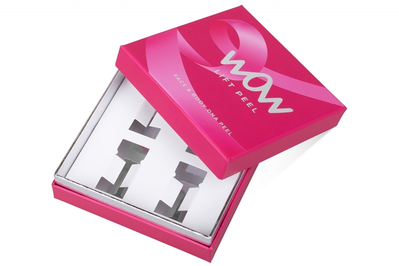 Коробка крышка-дно для косметологических средств в Москве, производство на заказ