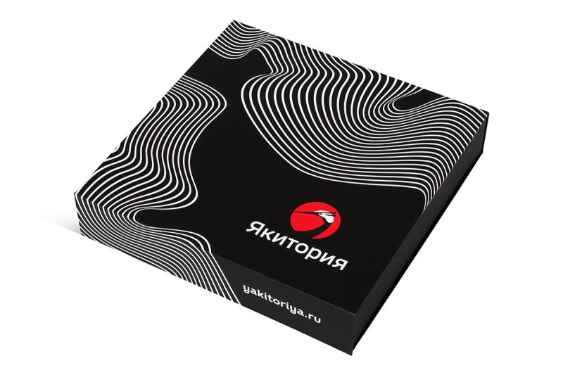 Коробка-трансформер для суши Якитория в Москве, производство на заказ