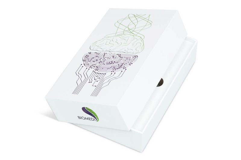 Кашированная коробка для анализатора в Москве, производство на заказ