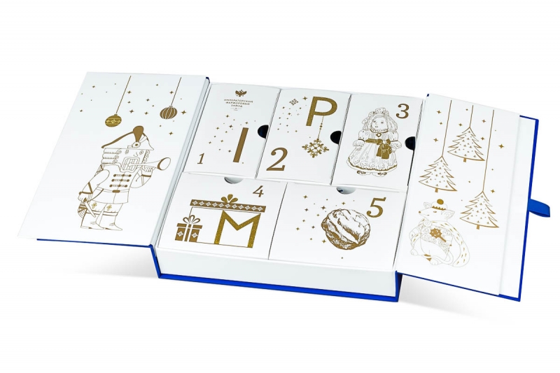 Адвент-коробка для Императорского Фарфорового Завода в Москве, производство на заказ