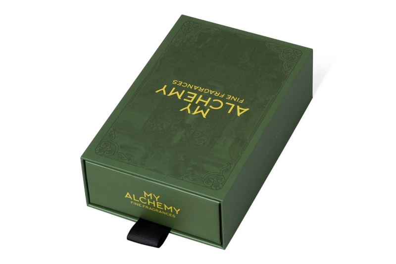 Кашированный пенал для духов в Москве, производство на заказ