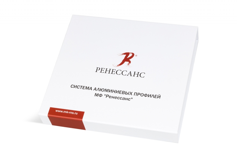 Кашированная коробка с клапаном на магните для системы алюминеевых профилей в Москве, производство на заказ