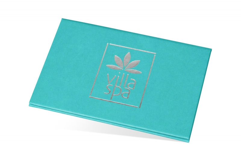 Кашированный кардпак для подарочного сертификата в SPA в Москве, производство на заказ