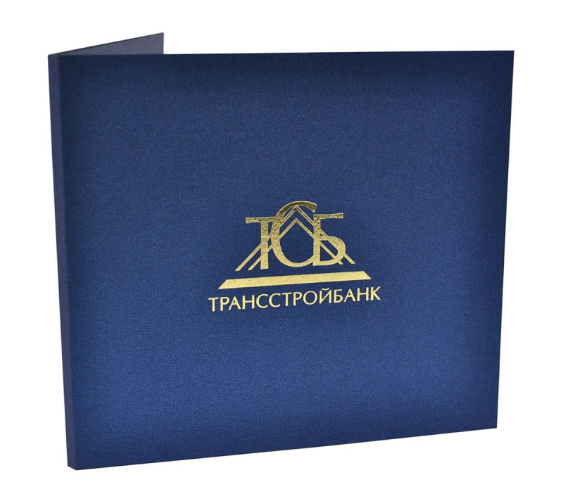 Упаковка для пластиковой карты и буклета в Москве, производство на заказ