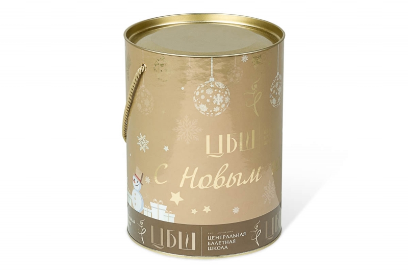 Подарочный тубус для новогоднего подарка в Москве, производство на заказ