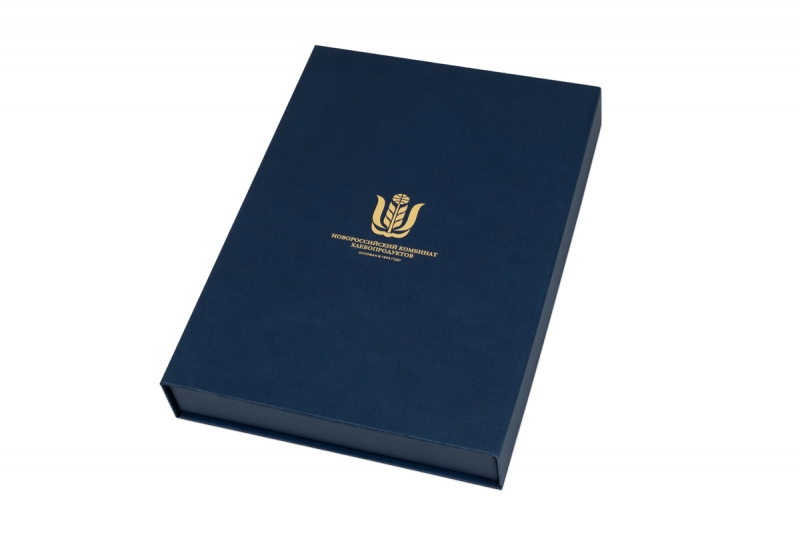 Коробка с ложементом для книги и флешки в Москве, производство на заказ