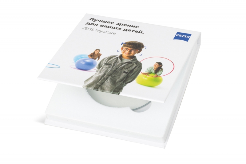 Кашированная папка для линз Zeiss в Москве, производство на заказ