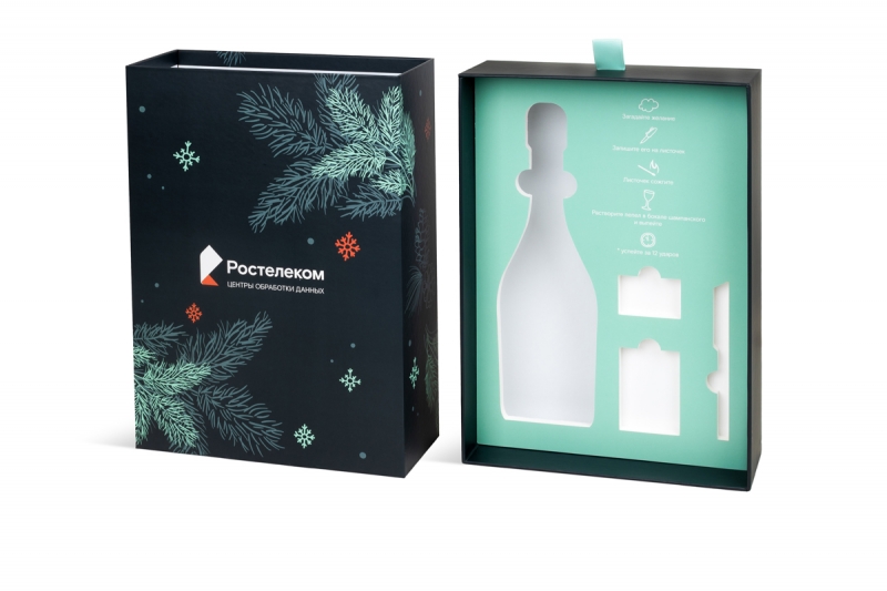 Коробка пенал для подарочного набора в Москве, производство на заказ