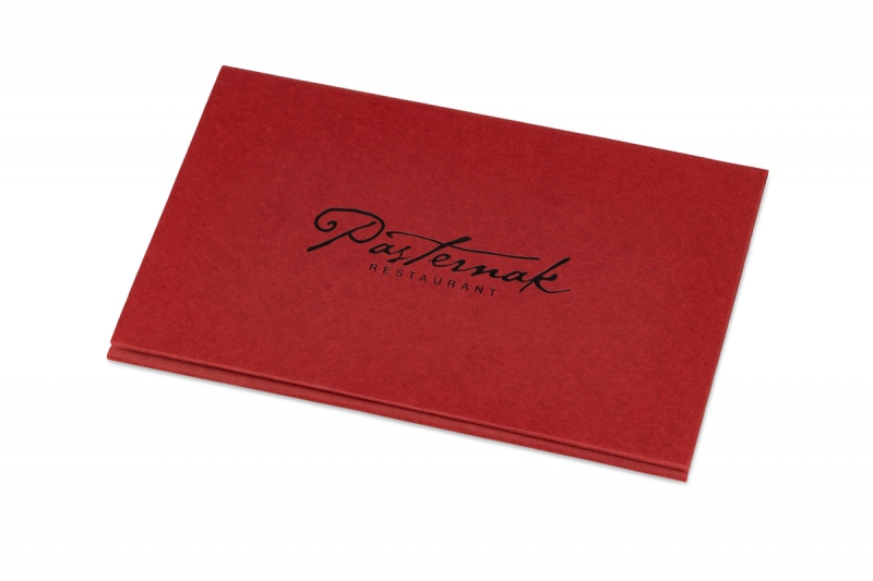 Кардпак для ресторана Пастернак в Москве, производство на заказ